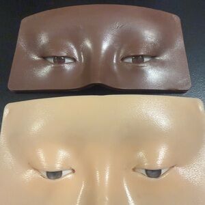 Brown and Cream Practice Makeup Masks